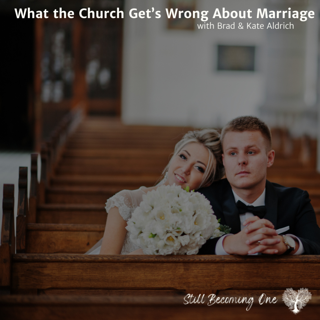 Couple in church wishing they understood about marriage